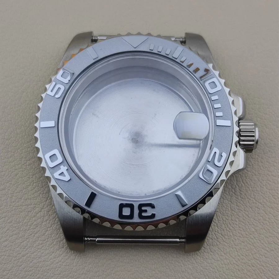 40mm NH35 Case 38mm Ceramics Bezel Insert Stainless Steel Sapphire Glass Watch Case Suitable For NH35 NH36 Movement Customizable