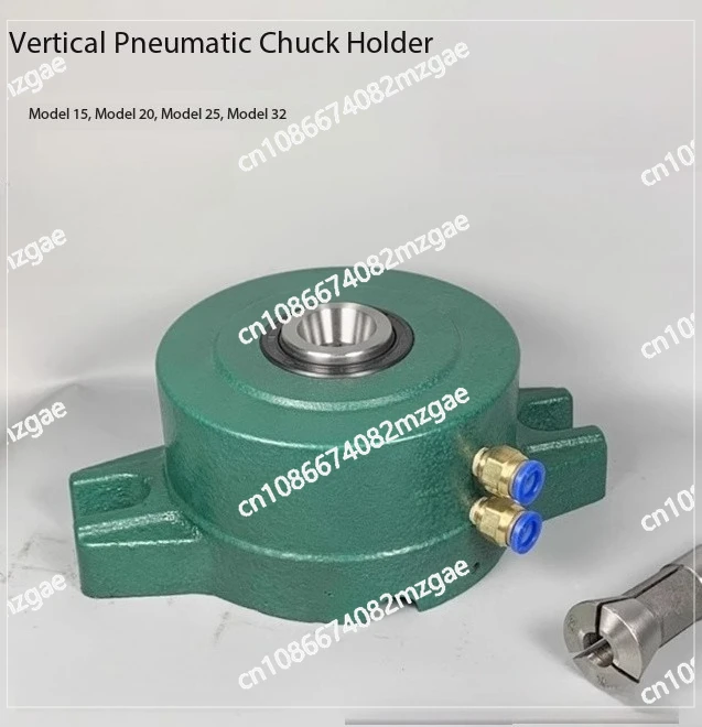

15/32 Type Pneumatic Chuck Seat Instrument Lathe Chuck Holder Vertical Clamp Holder