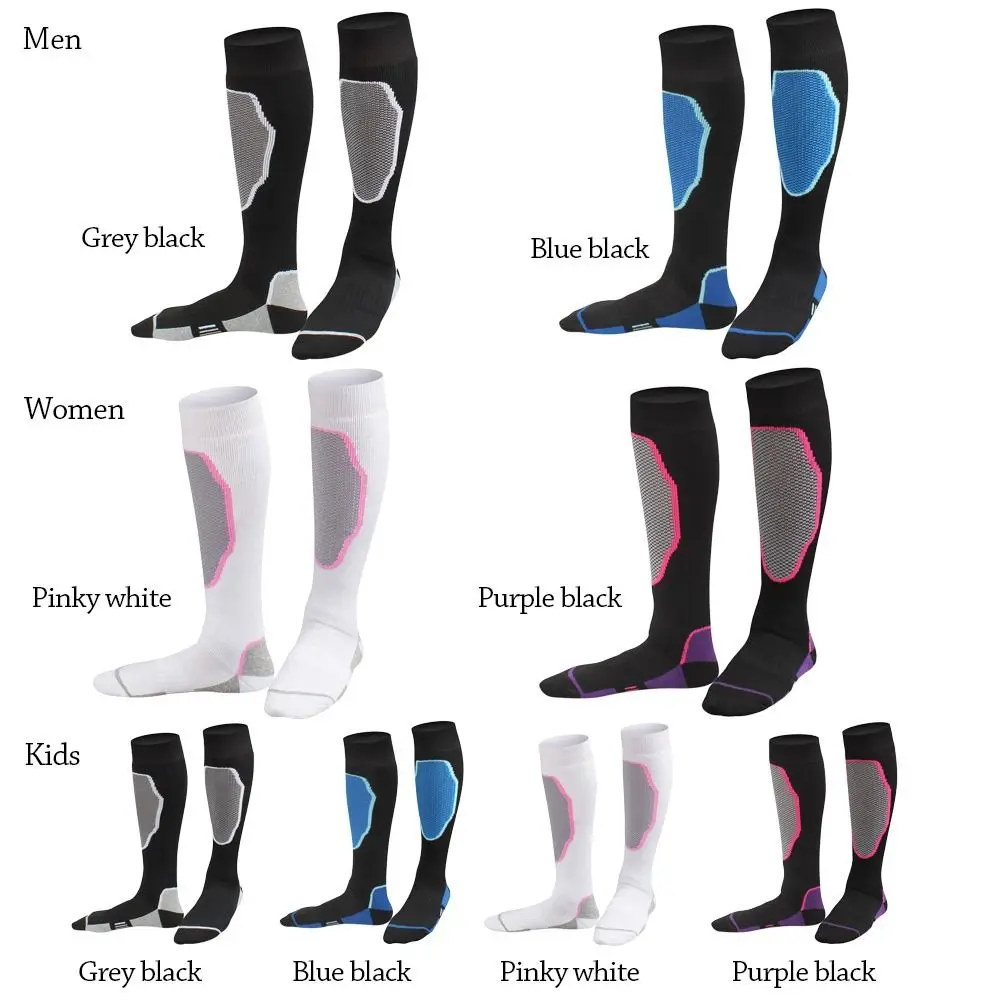 Ki Socks Thick Cotton Sports Snowboard Cycling Skiing Soccer Socks Men Women Kids Moisture Absorption High Elastic Thermal Socks