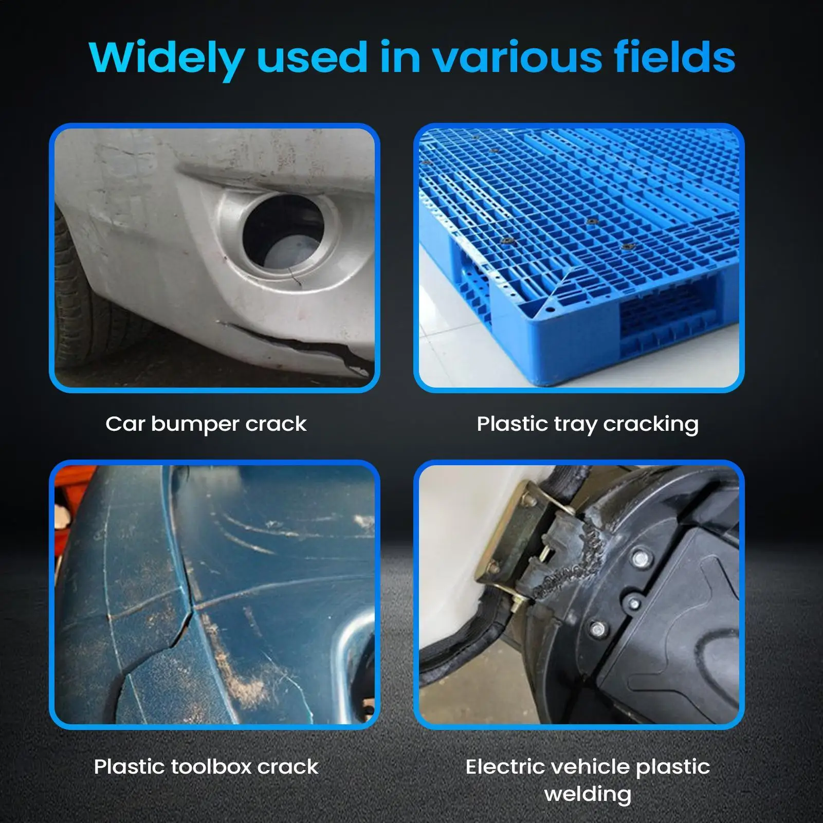 Portable Auto Body Restore Plastic Welding Tools Car Bumper Repair Kit for Crack Broken Hard Fixing Shop Home ATV Kayak Board