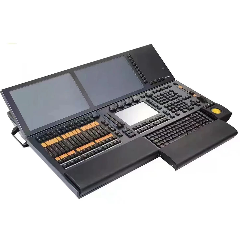 DJ Equipment Professional MA2 System Light Console Linux Operation with 60MM Electric Replay Faders Flight Case for Stage Lights