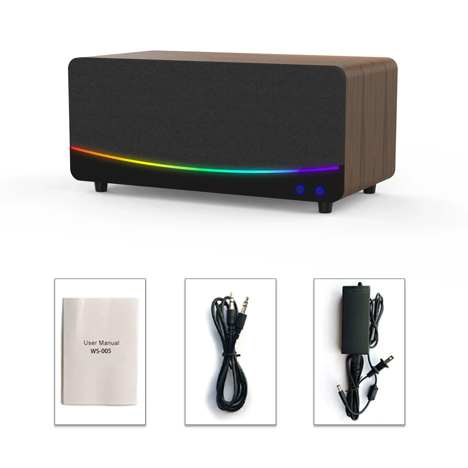 

Cyboris BS-005 TV SoundBar 2.1 Blue-tooth Vintage Speaker 5.3 Home Theater Sound System Wooden Sound Bar Subwoofer Wireless Aux