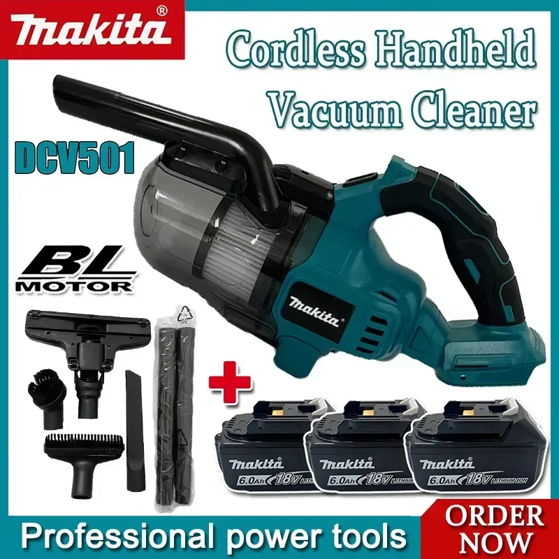 Makita DCV501 Cordless Handheld Vacuum Cleaner Portable Brushless Vehicle Mounted Floor Cleaner Household Power Tools Fit Car - view 3