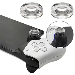 Para playstation portal rocker cap silicone líquido transparente controlador de jogo capa vara polegar aperto rocker bonés 1 par