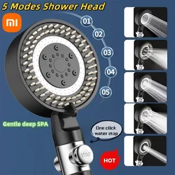 Xiaomi High Pressure Shower Head Water Saving 5-Modes Shower Heads Adjustable Water Massage Sprayer Home Bathroom Accessories