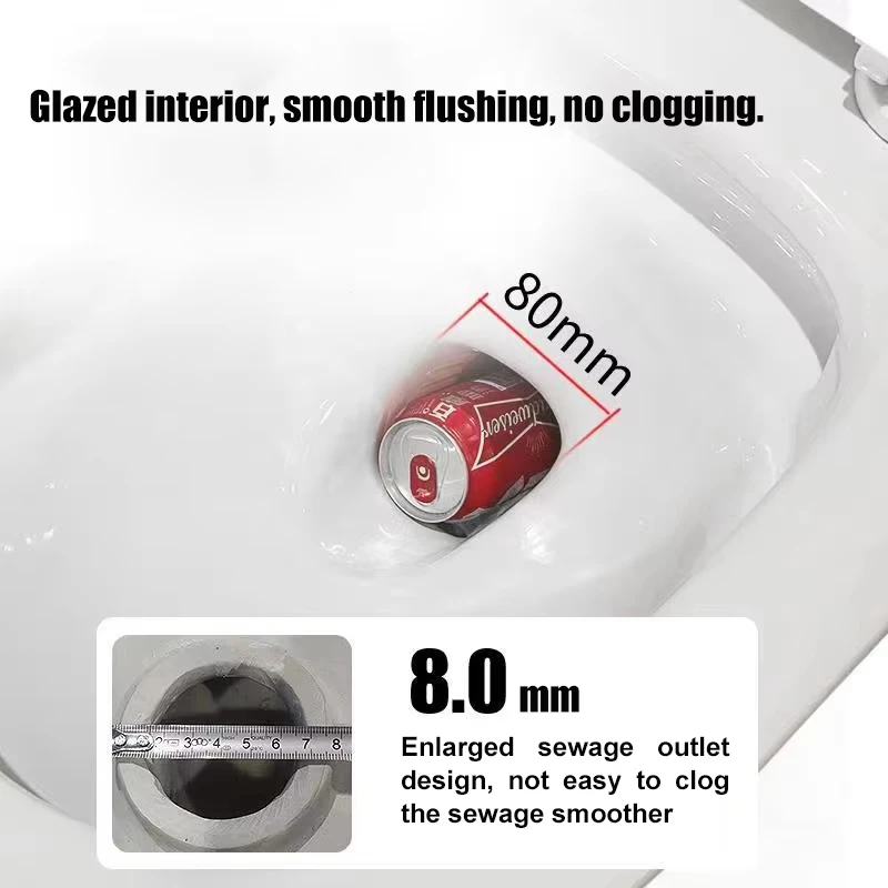 Factory Gold Line White Color Toilets Easy-cleaning and Space-saving Wholesale Special Design S-trap Toilet Bowl