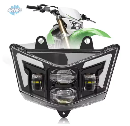 

2025 ГОРЯЧИЙ велосипед для мотокросса E4, светодиодная фара в сборе для Kawasaki D-Tracker 125 250 KLX125 KLX150 KLX250 KLX300 2008-2023