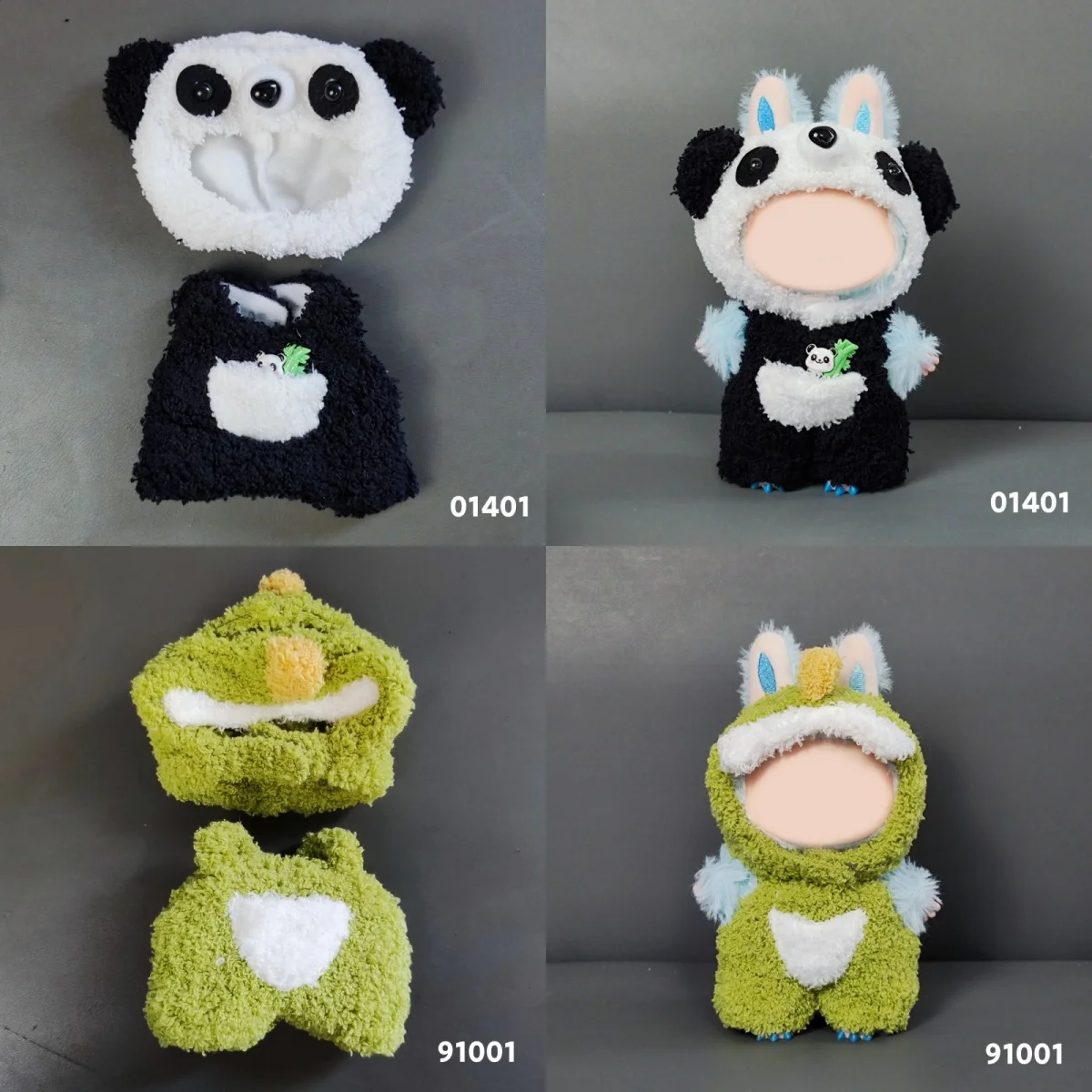 

For 17CM Labubu Plush Doll Clothes Kawaii Doll Clothes Plush Doll Changing Clothes Dolll Clothes Suit Dolls Accessories