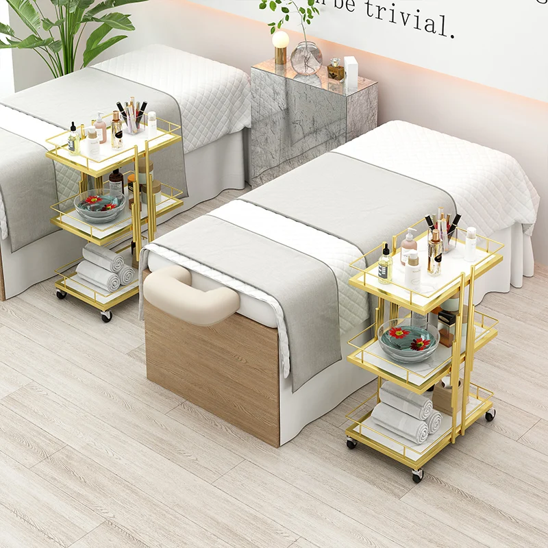 

Medical Beauty Salon Trolley Utility Hair Makeup Cosmetic Salon Trolley Storage Spa Carrito Auxiliar Salon Furniture BL50ST