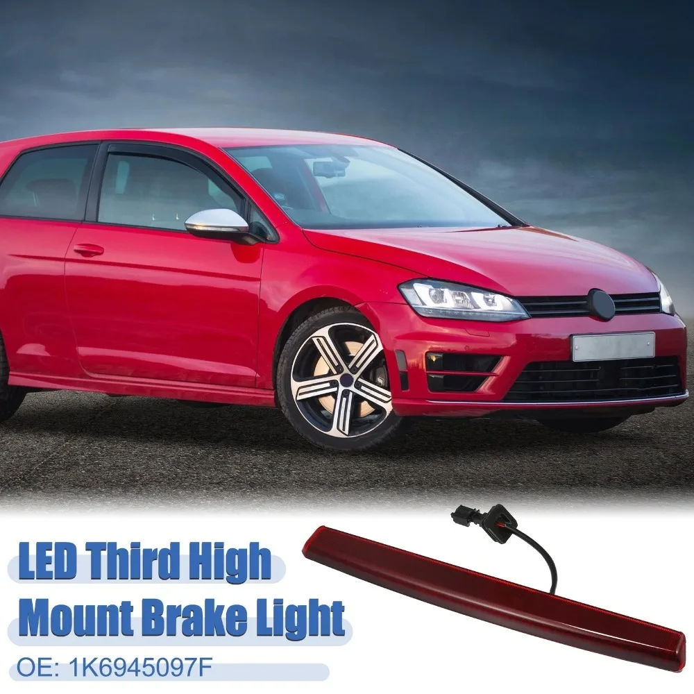 1Pcs Red LED Rear High Level Brake Light For VW Golf MK5 GTI R32 R-Line Passat 3C5 Polo 9N
