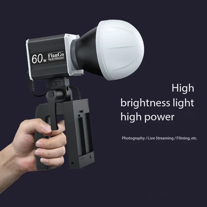 Mamen 60w COB Light LED Video Light 2800K-6500K Bi-color Mini Fill Light With soft light cover