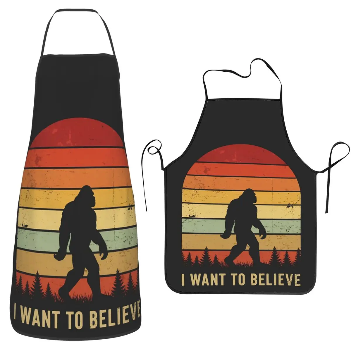 

Я хочу верить Bigfoot Sasquatch Дизайнерские фартуки Шеф-повар Кулинария Выпечка Tablier Водонепроницаемый нагрудник Кухонный сарафан для чистки