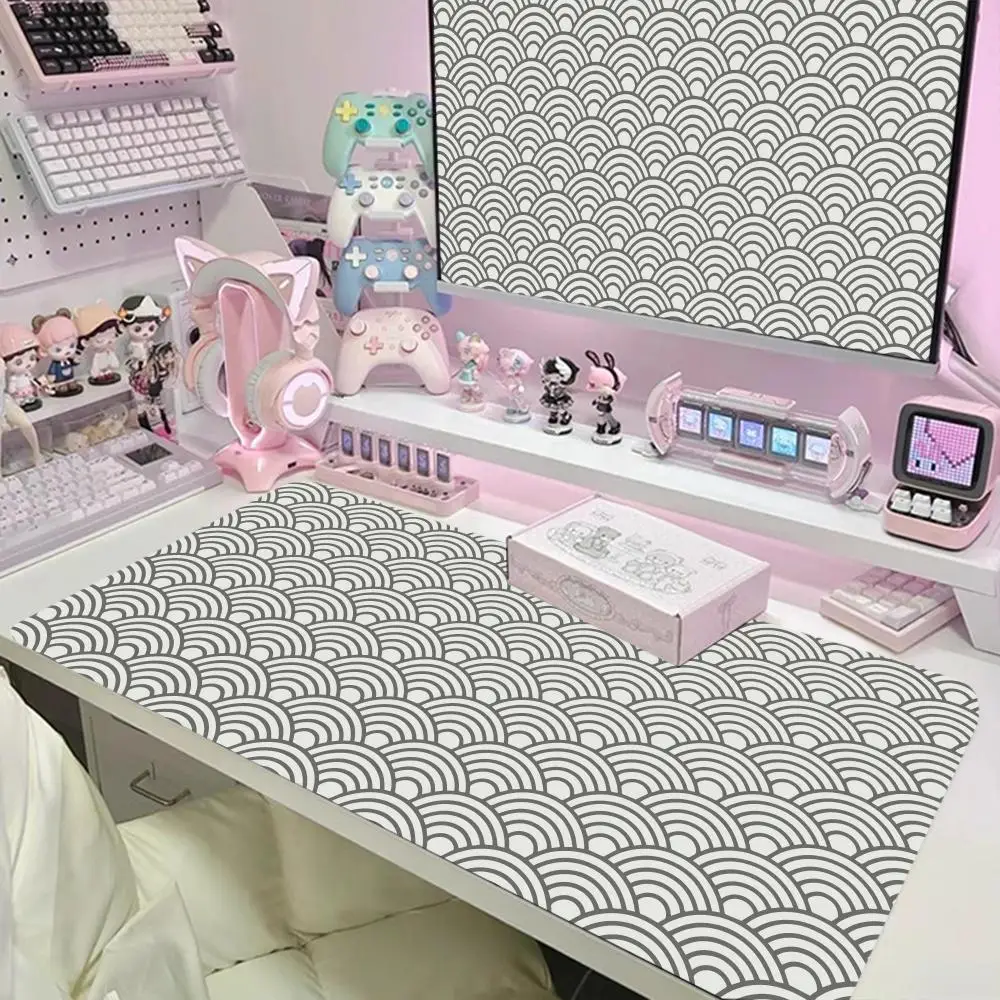 Moda portátil mouse pad acessórios de jogos mousepad tapete de mesa de borracha computador grande deskmat gamer escritório mouse tapete