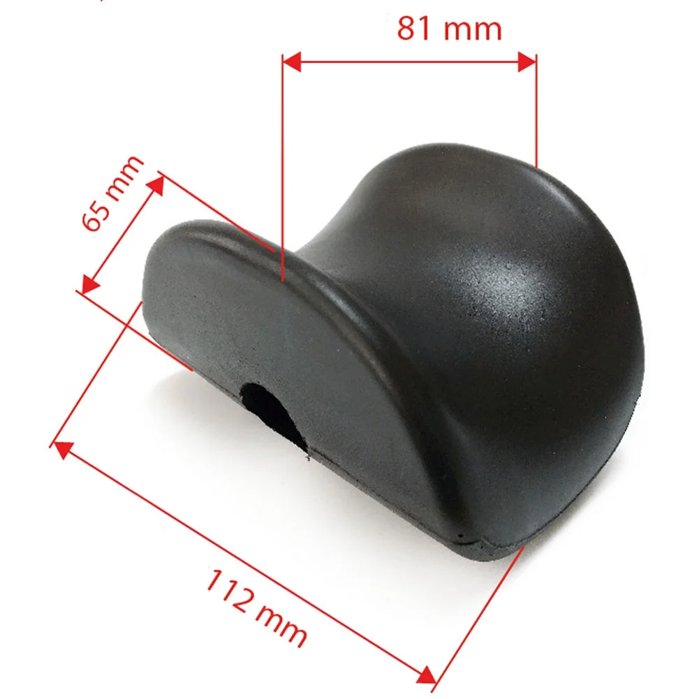 2-Pack U-Shaped Foam Leg Clamp Cushion For Inversion Table Non-Slip Soft Support Pad 4.41x3.19x2.56 Inch Black