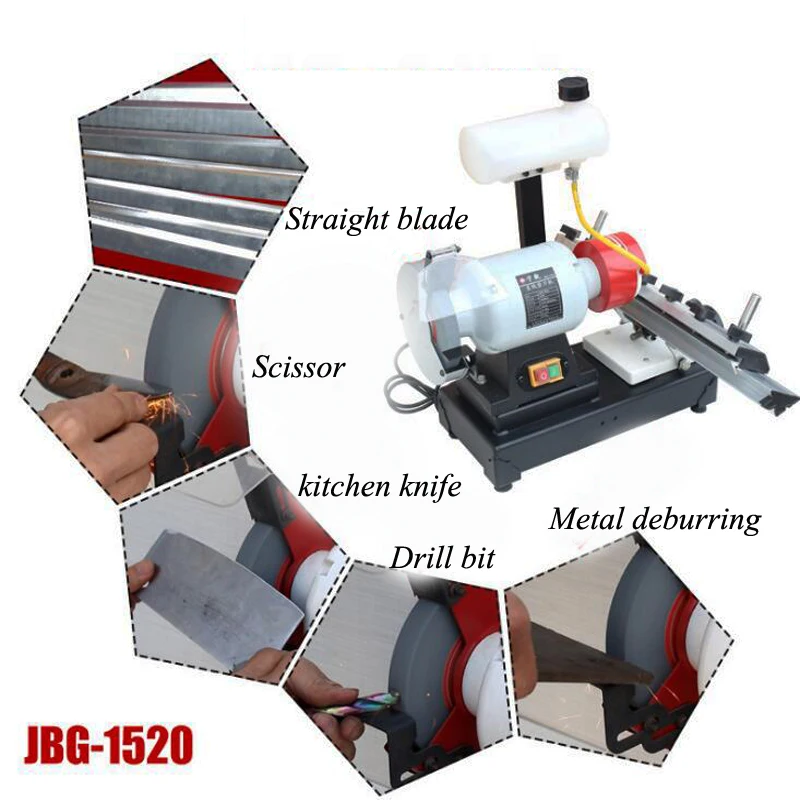 Huishoudelijke multifunctionele Grinder Kleine Desktop Houtbewerking Schaafmachine Elektrische Mes Boor Ronde Buis Freesmachine JBG-1520