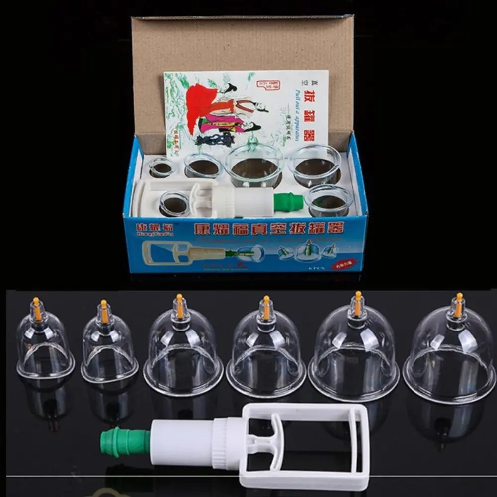 

Backache 6pcs/set Anti Cellulite Health Care Health Gifts Massager Cups Dehumidifier Suction Cup Vacuum Cupping Set