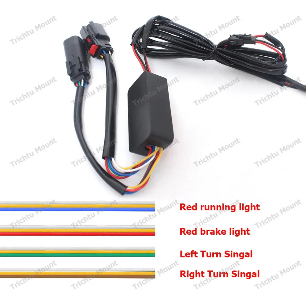 Motorcycle Led Saddlebag Flowing Light Turn Signal Running Brake Lamp For Harley Touring Road King Electra Glide 14+ Accessories