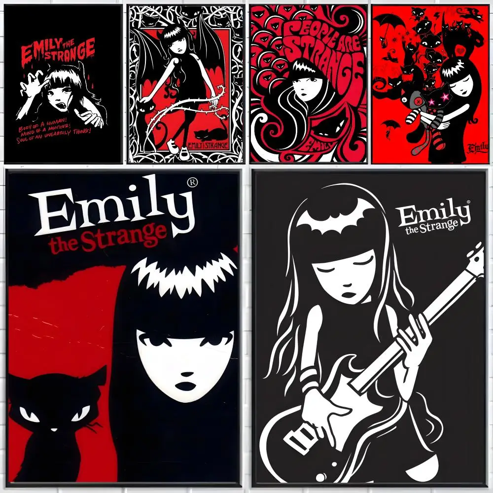 Art Character Gothic E-Emily The Strange Poster Distinct Home Decor Concepts Chic Indoor Art Pieces