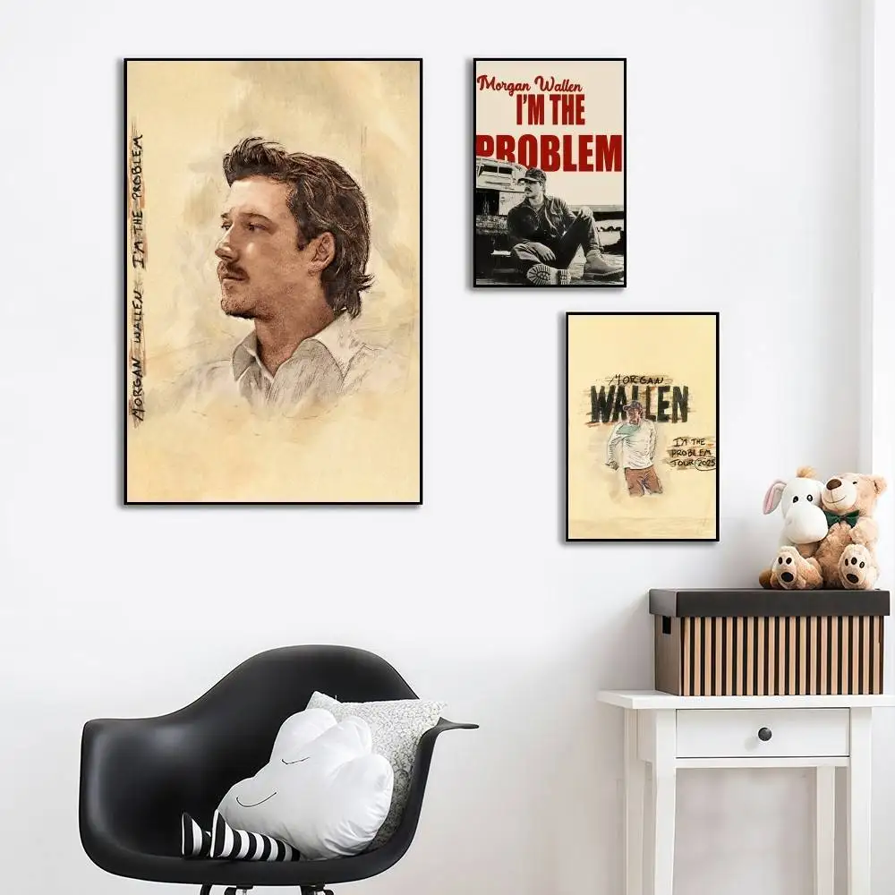 Morgan Wallen I'm the Problem high-definition poster sticker, sprucing up home and room walls, available in diverse styles.