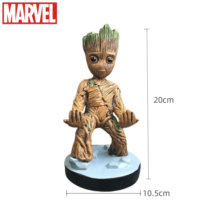 20CM Guardians of The Galaxy Groot Model Game Controller Stand Toy Marvel Cute Tree Man Mobile Phone Stand Model Christmas Gift