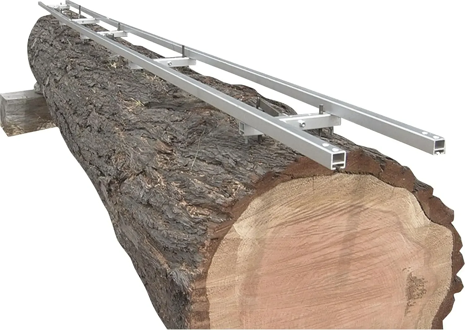 G1085 5 ft EZ Rail Sawmill First Cut Guide System, 2 Crossbar Kits | Aircraft Grade Aluminum Rails, Adjustable Crossbars Level