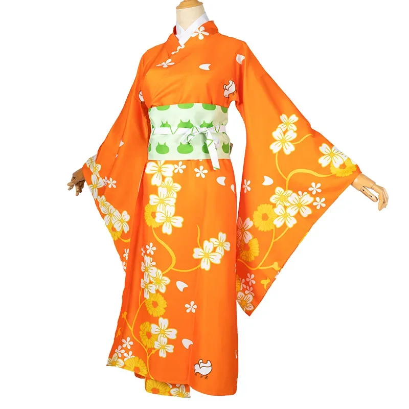 Anime Super Danganronpa 2 Saionji Hiyoko Cosplay Kimono Dress Halloween Clothes Wig Costume Anime Figure