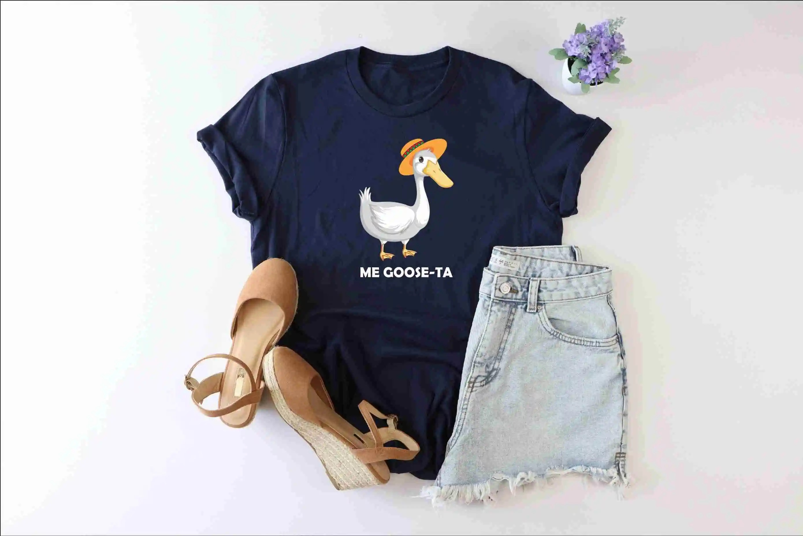 Me Goose Ta T Shirt Lover Silly Spanish Gusta Funny Pun Fiesta Mom