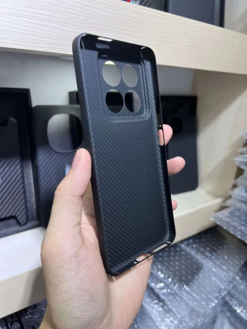 Carbon Fiber Case for Xiaomi 14 600D Case Ultrathin Real Carbon Fiber Aramid Fiber Phone Protective Cover Phone Shell