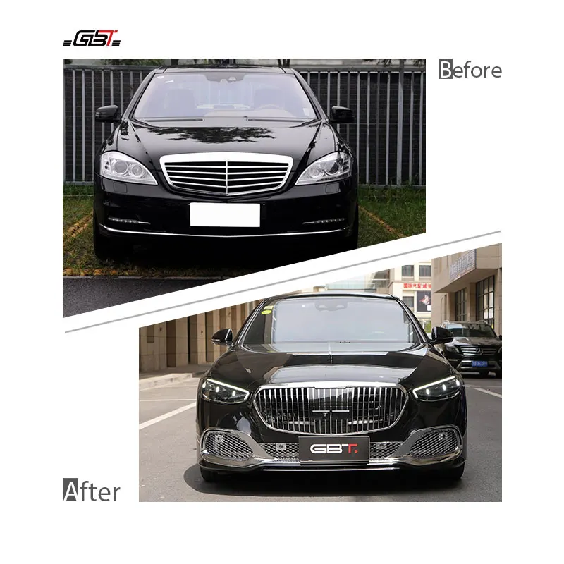 GBT 2024 New Arrival W221 Upgrade To W223 May bach Model Conversion Kit For 2008-2012 Merc edes S Class W221 Body Kit