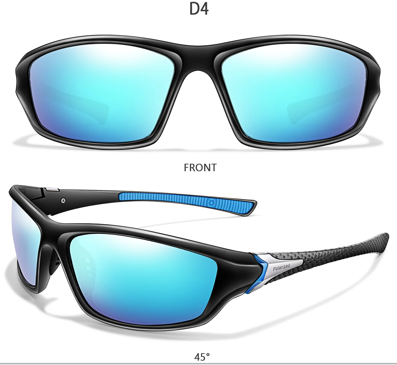 Polarisierte Sport-Sonnenbrille für Männer und Frauen, Outdoor, Reiten, Radfahren, Angeln, Laufen, Wandern, klassische Schutzbrille, UV400-Schutz – Detail 7