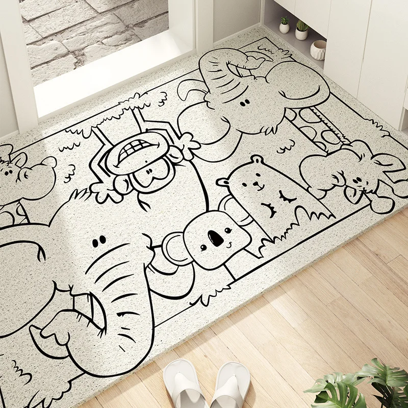 Cartoon Animal Carpets,Scalable Welcome,Home Entrance Door Mat,Bathroom,Living Room,Balcony Carpet,Non-Slip,Kitchen,Hallway Rugs