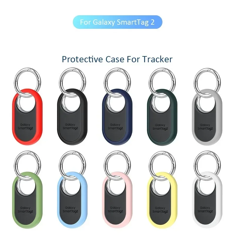 Protective Case for Samsung Galaxy SmartTag 2 Resistant Silicone Protector Cover for Samsung Galaxy Smart Tag 2 GPS Accessories