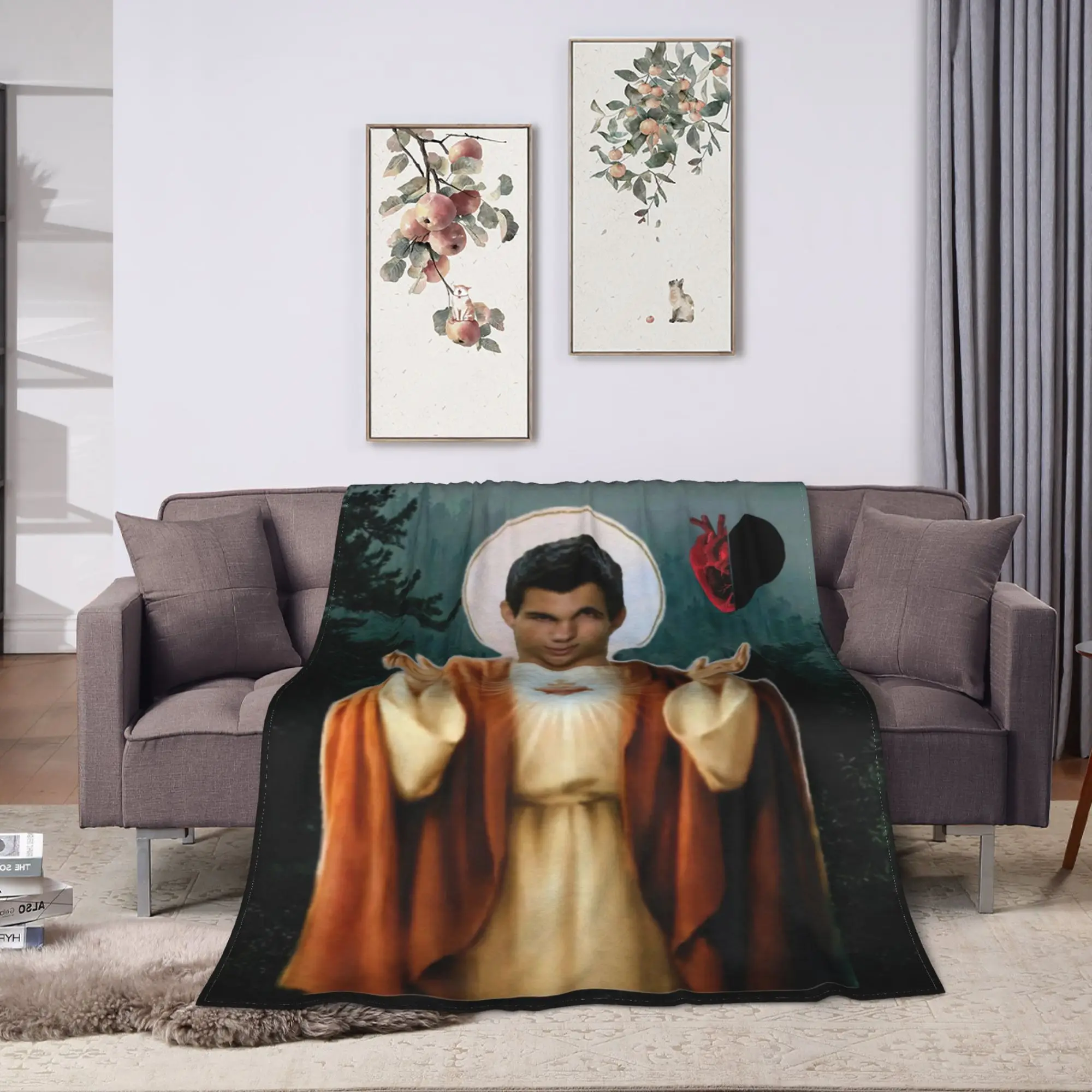 Twilight Saga Edward Bella Blanket Quality Warm Soft  Throw Blanket Spring Camping Outdoor Comfortable Bedspread