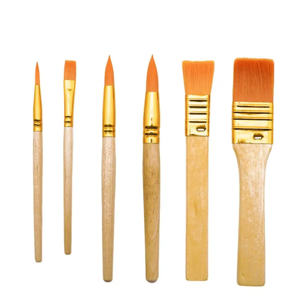 ألوان مائية فرشاة الطلاء امتصاص الماء قوية النايلون الصوف النفط الطلاء فرشاة مجموعة المحمولة رسم فرشاة مجموعة اللوازم المدرسية