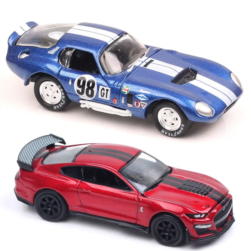

Только автомобиль! Масштаб 1/64 AW Ford Shelby Cobra Daytona Coupe AC # Гоночный автомобиль 98 GT 1965 года, модель Mustang GT500, литая под давлением и игрушечный транспорт