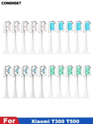 4pcs Replacement Brush Heads For Xiaomi Mijia T300 T301 T500 Sonic Electric Toothbrush Head DuPont Soft Bristle Nozzles