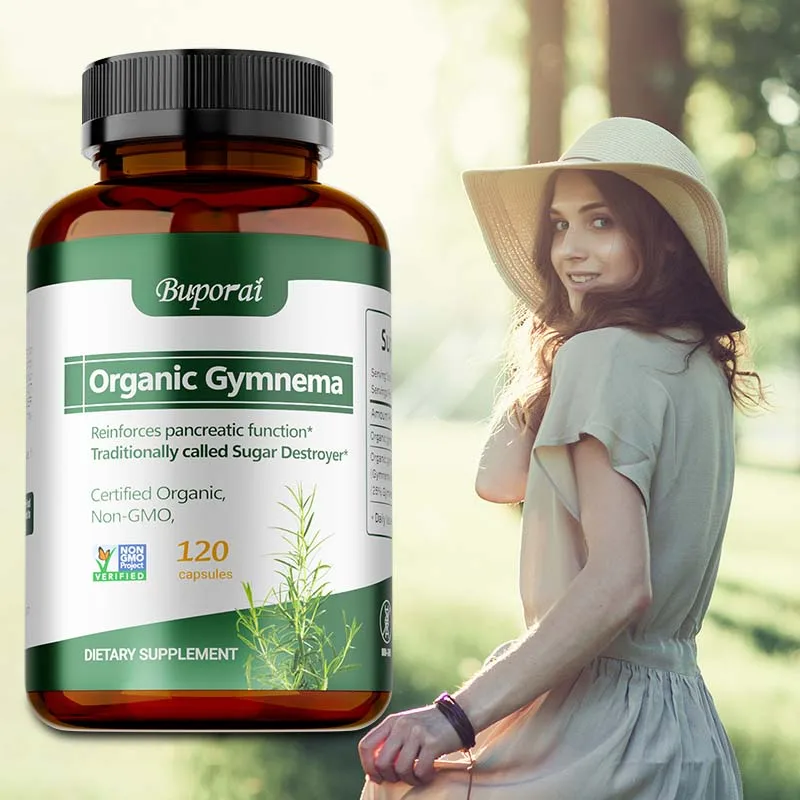 

Organic Gymnema - Supports Glucose Metabolism, Promotes Absorption and Gut Health, Provides Energy, Non-GMO, Gluten-free
