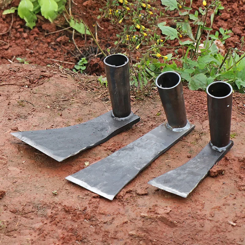 Thickened Hoe Head Gardening Carbon Steel Hoe Outdoors Farmland Manual Hoes Multifunctional Farming Equipment Agricultural