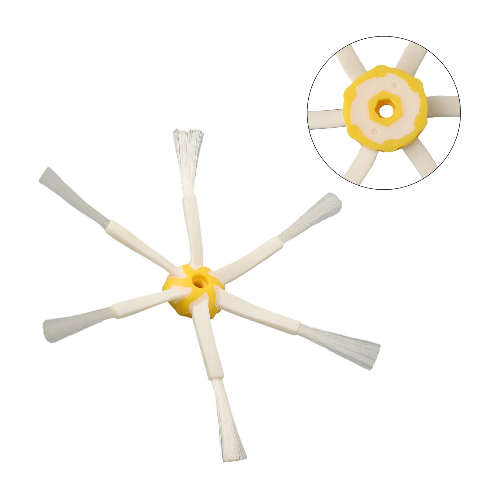 ルンバ500 600 700シリーズロボット掃除機用6アームサイドブラシ1個、ルンバ500 600 700 510パーツ用6アームサイドブラシ