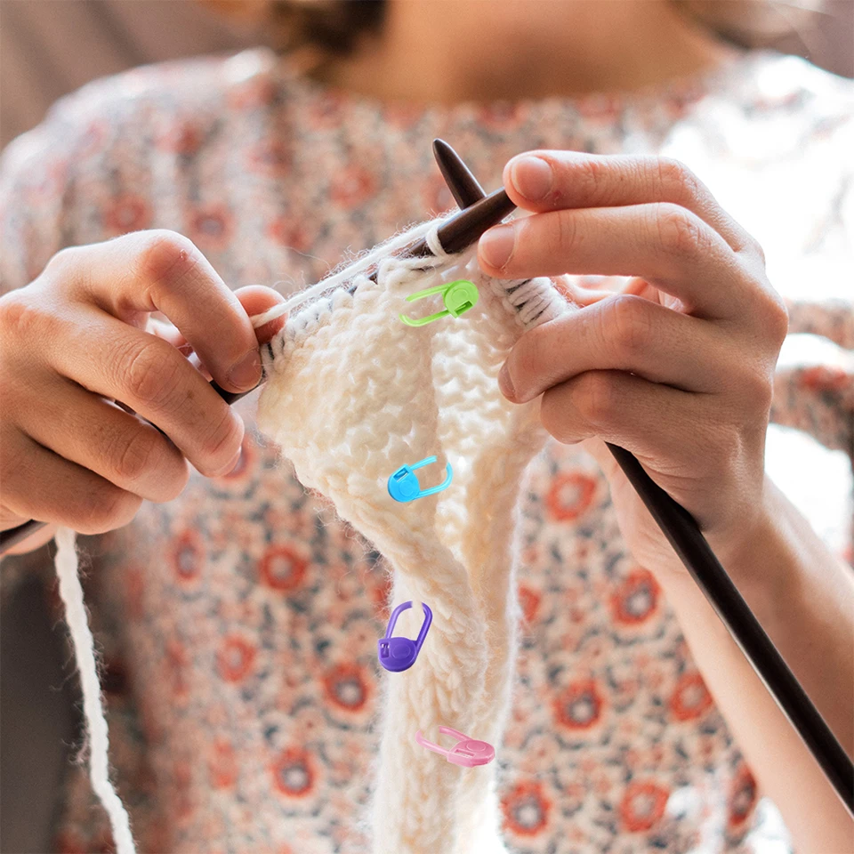 IMAZY 120/300/500 قطعة علامات الغرزة ل الكروشيه غرزة قفل كليب علامات الحياكة الملونة مقاطع الكروشيه أداة محبوكة يدويا #6