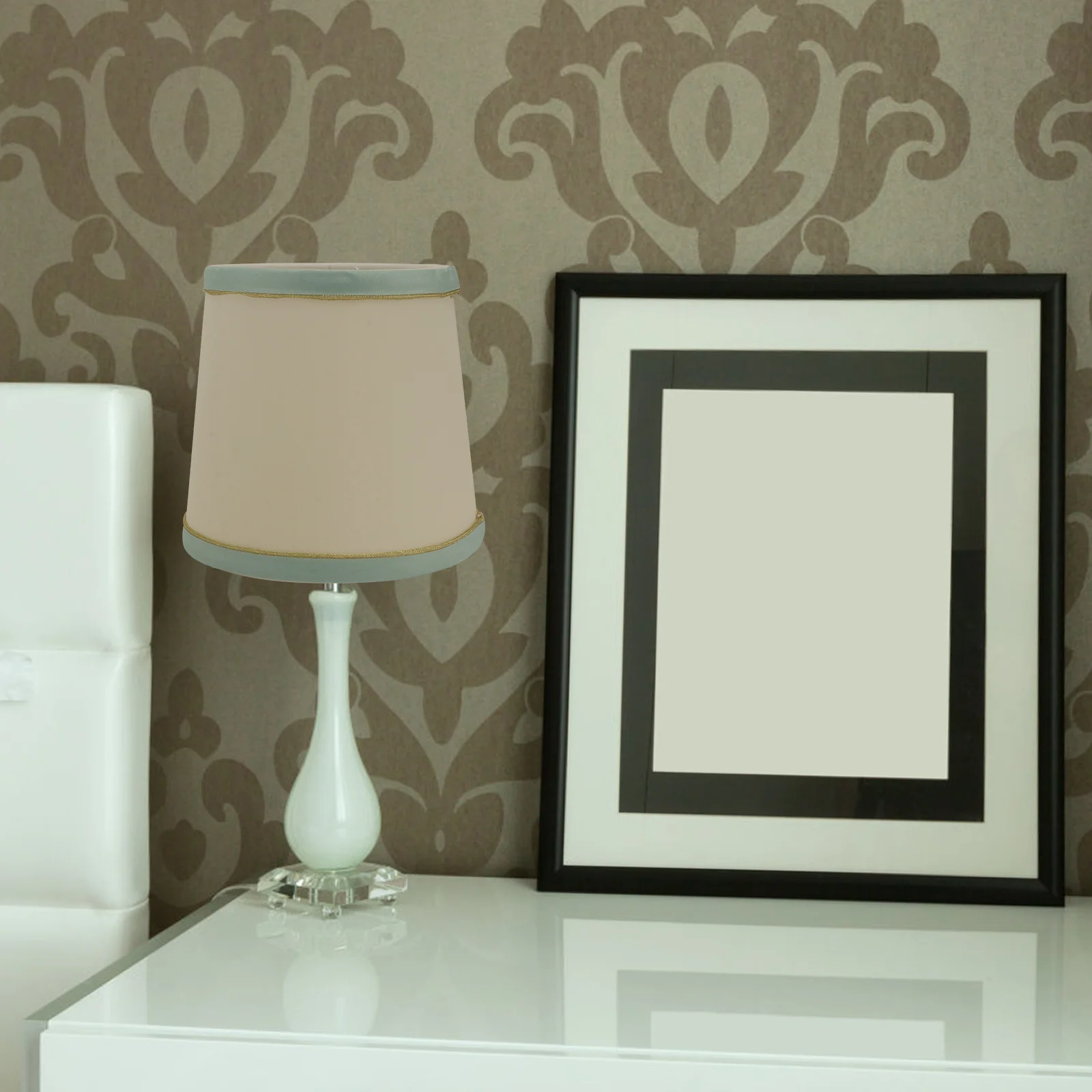 

1pc Pvc Lampshade Cloth Durable Decorative Light Cover Wall Ceiling Floor Lamp Protector Simple Home Fabric Chandelier Shade