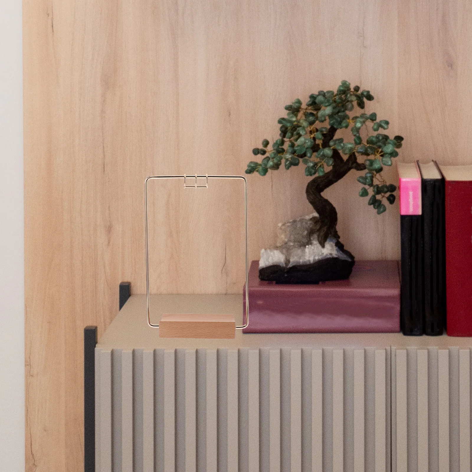 

Metal Calendar Display Stand Desk Organizer Aesthetic Holder Home Office Decor Space Saving Accessory Bracket