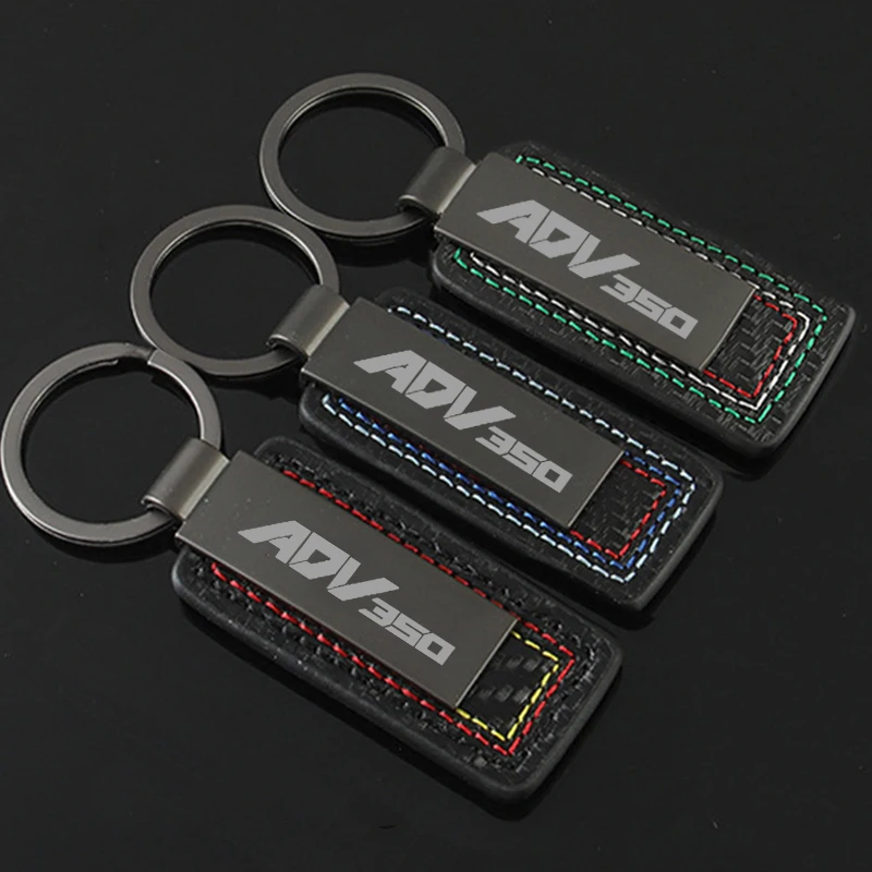 Alloy Motorcycle Keychain Keyring Gift for ADV350 ADV 350 2021 2024 2020 2018 Key Chains Buckle Ring Car Styling Accessories