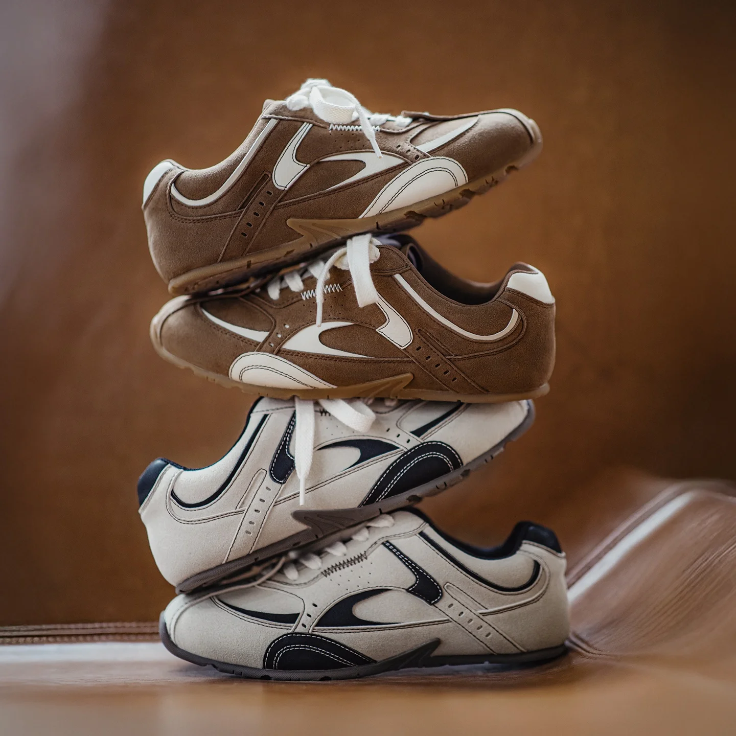 

Мужские винтажные гоночные кроссовки Maden контрастного цвета на тонкой подошве со шнуровкой, в немецком стиле, повседневные спортивные туфли для весны