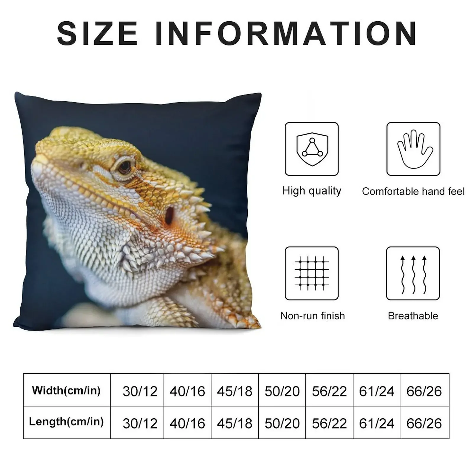 Bearded Dragon Face Throw Pillow Pillow Cover Christmas Covers For Cushions Cushions Home Decor Custom Cushion Photo pillow