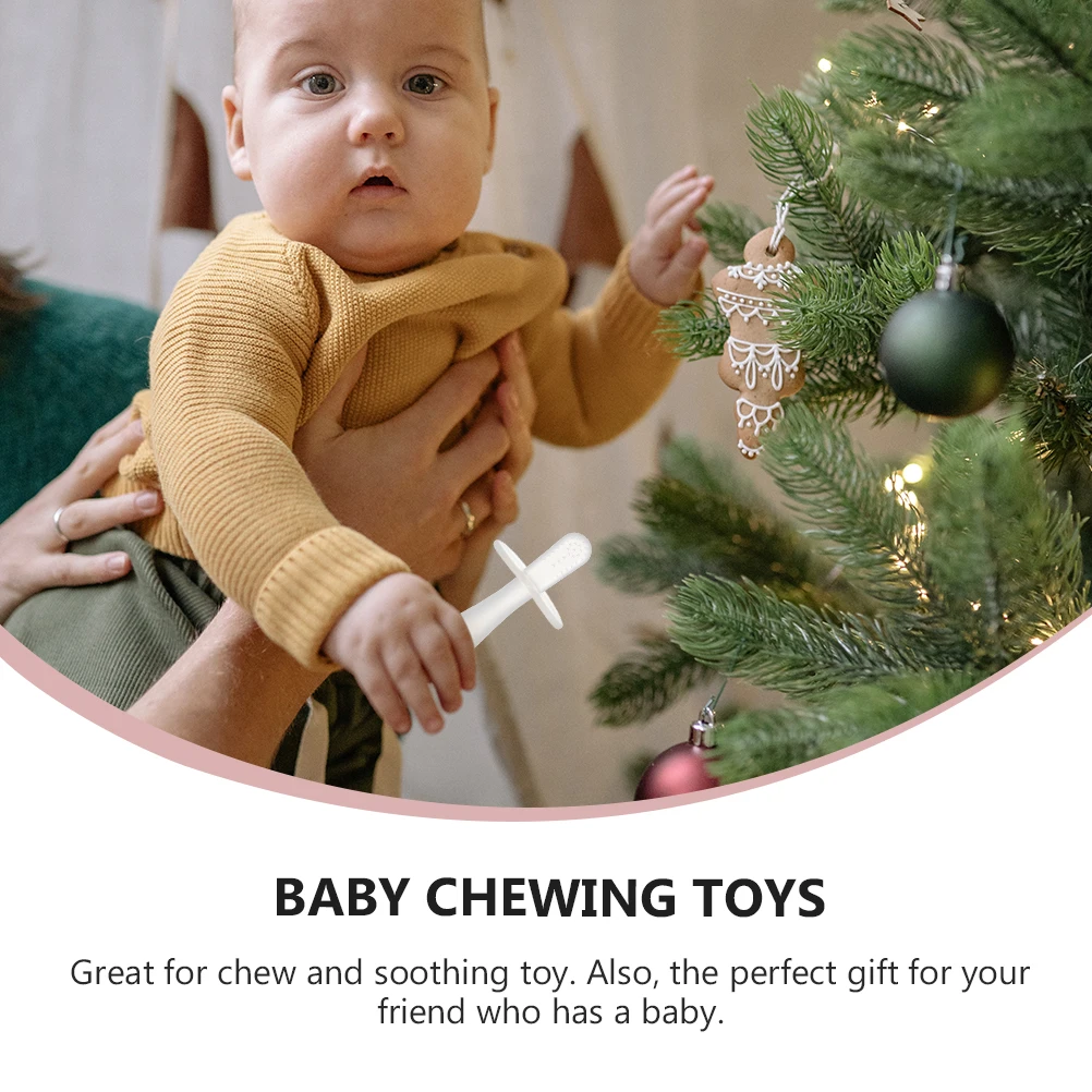 

5 шт. силиконовый прорезыватель прозрачный детский моляр для облегчения жевания портативный сенсорный прорезывание зубов детская игрушка для прорезывания зубов