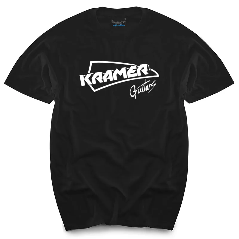 Camiseta Kramer Guitars XXL- XL- L- M- S- Size Guitars Electric T-Shirt men's top tees new cotton tshirt men summer fashion t