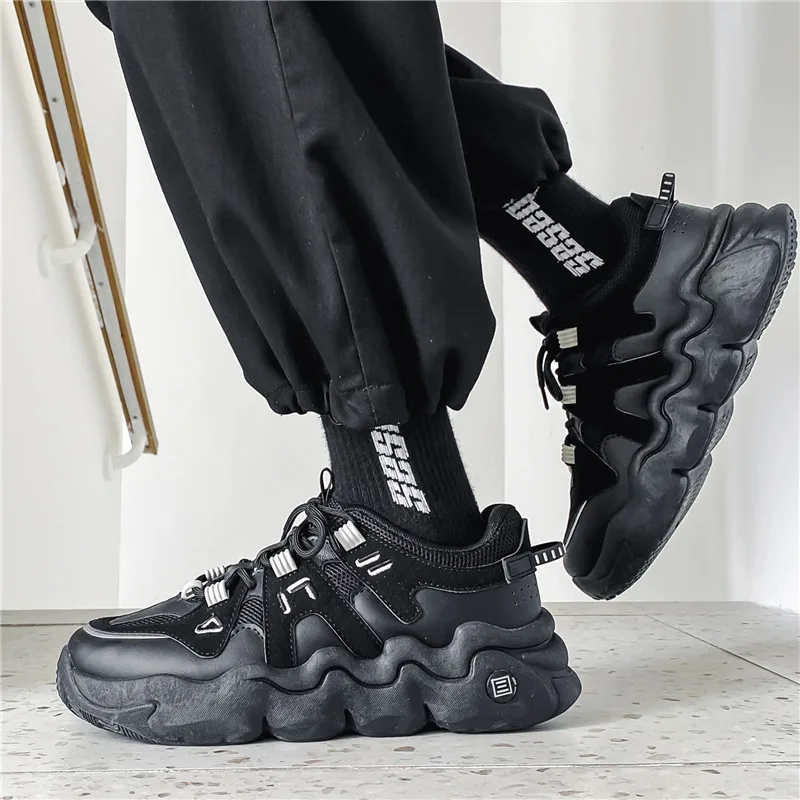 New Fashion Men Tennis Shoes Breathable Male Sports Shoes Lightweight Comfortable Platform Sneakers Athletic Training Gym Shoes