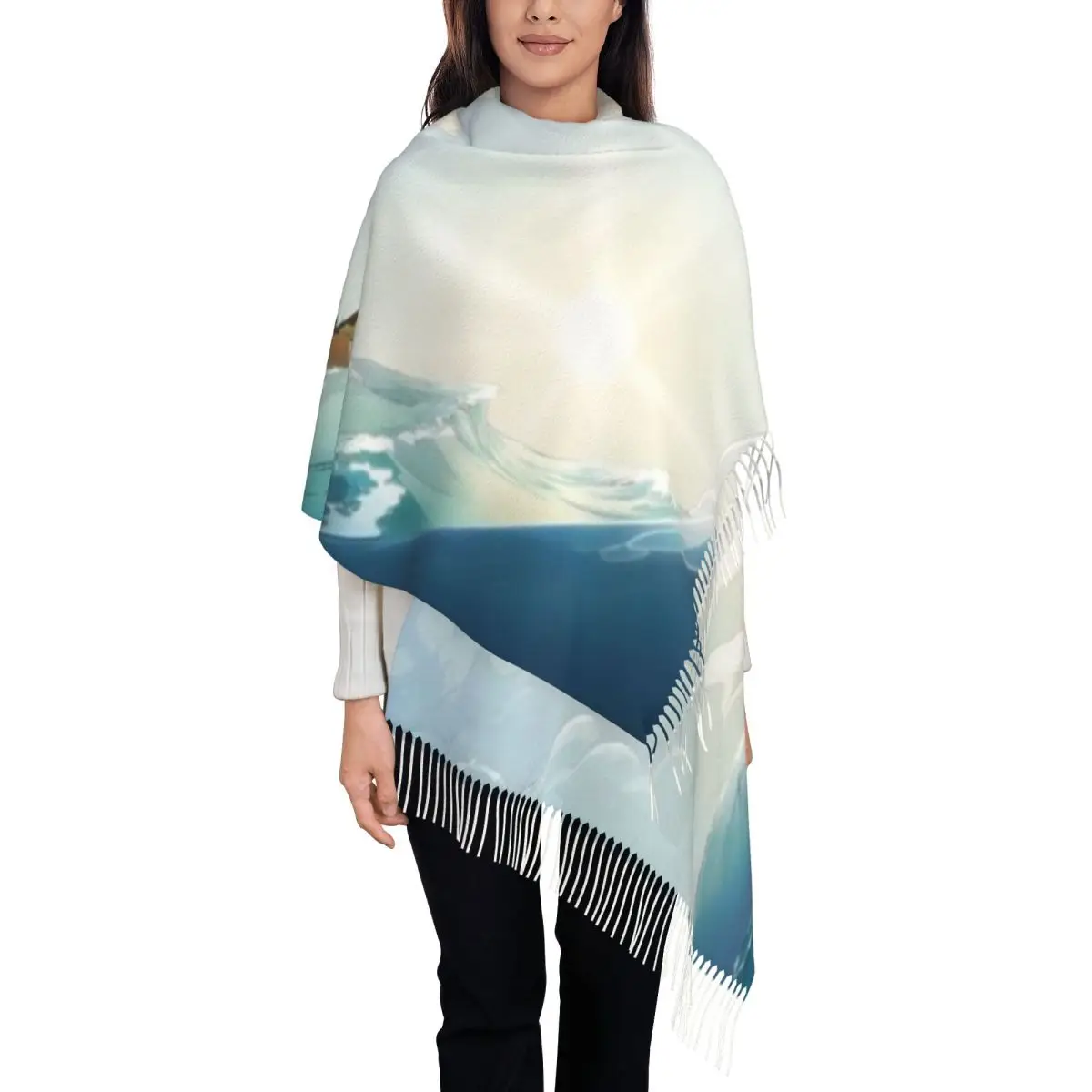 Schal Ein Quastenschal