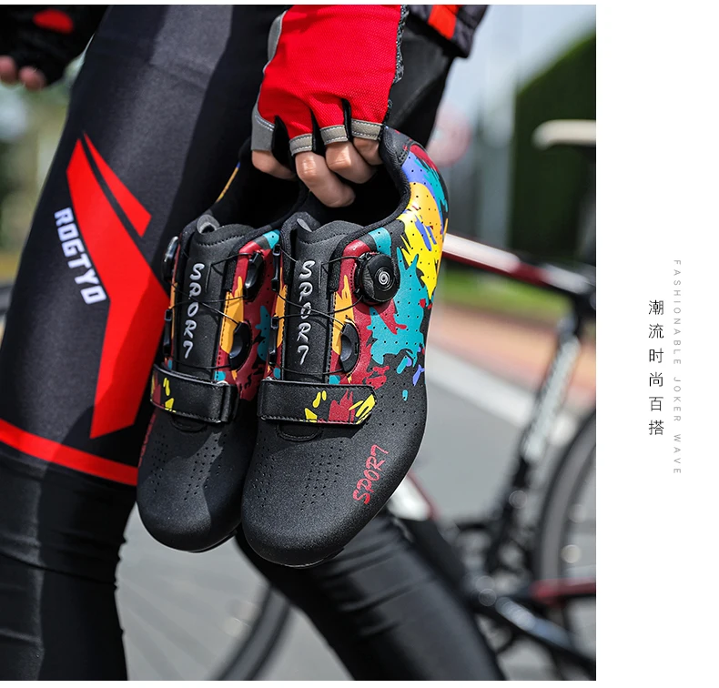 Herbst- und Winter-Fahrradschuhe, Unisex, mit robuster Sohle, geeignet für Straßen- und Mountainbikes, professionelles Fahrradzubehör, ideal zum Radfahren. – Detail 23